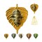 Metal Leaf Ganesha Diwali Decor Wall Hanging for Home & Office Housewarming Return Gift Pooja Favor Ganesha Decorative Wall Hanging Showpiece Pack of 1/2/5/25 Pcs